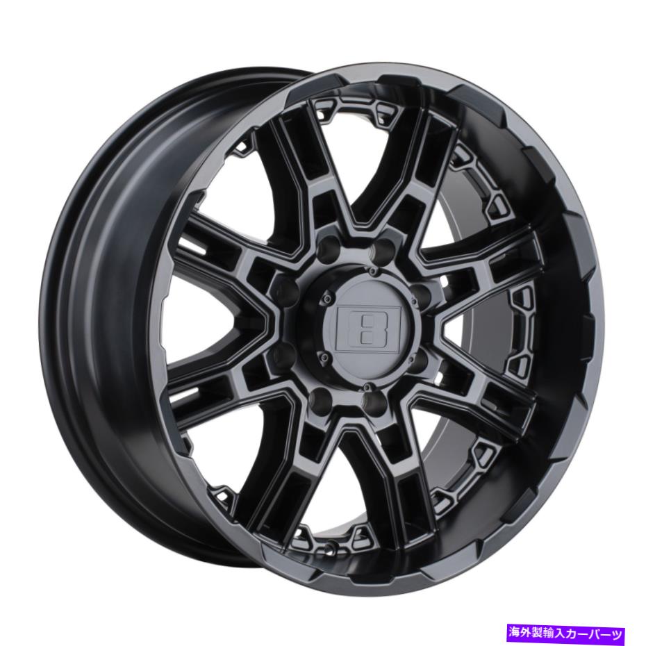 ホイール 4本セット 20x9レベル8スリングショットマットブラックホイール5x5.5(10mm)セット4 20x9 Level 8 Slingshot Matte Black Wheels 5x5.5 (10mm) Set of 4【並行輸入品】|Us Custom Parts Shop USDM