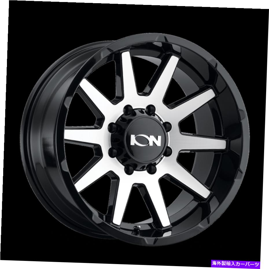 ホイール　４本セット 20x9イオン143ブラック/機械加工ホイール6x135（18mm）セット4 20x9 ION 143 Black/Machined Wheels 6x135 (18mm) Set of 4【並行輸入品】