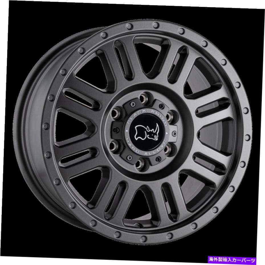 ホイール　４本セット 17x8ブラックサイイエローストーンマットガンメタルホイール5x160（45mm）セット4 17x8 Black Rhino YELLOWSTONE MATTE GUNMETAL Wheel 5x160 (45mm) Set of 4【並行輸入品】｜Us Custom Parts Shop USDM