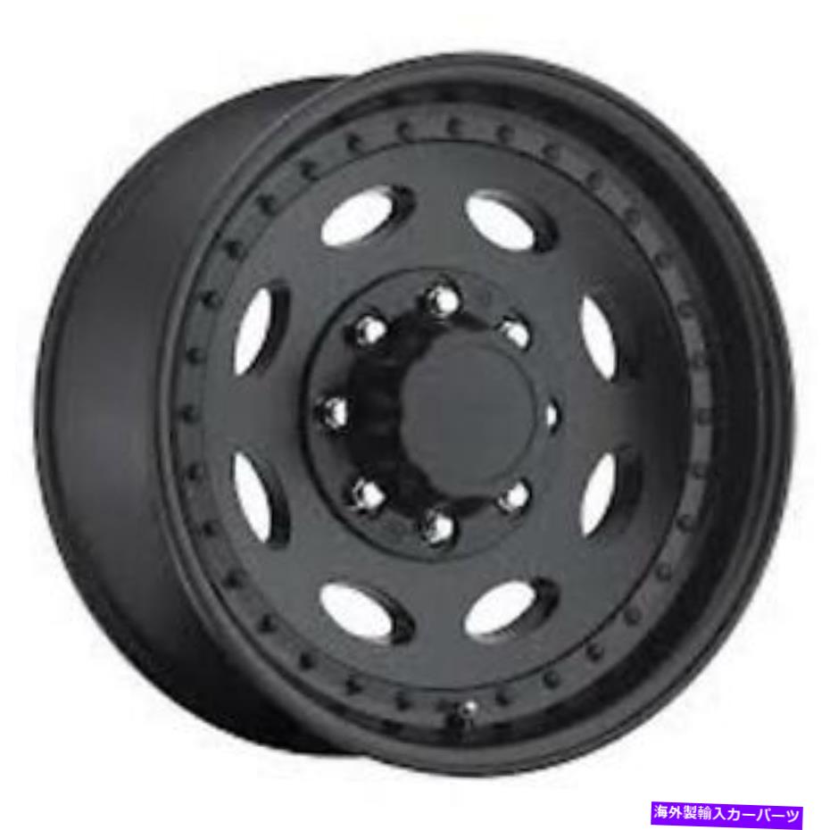 ホイール　４本セット 19.5x7.5ビジョンHD 81ヘビーハーラーマットブラックホイール8x6.5（0mm）セット4 19.5x7.5 Vision HD 81 Heavy Hauler Matte Black Wheels 8x6.5 (0mm) Set of 4【並行輸入品】