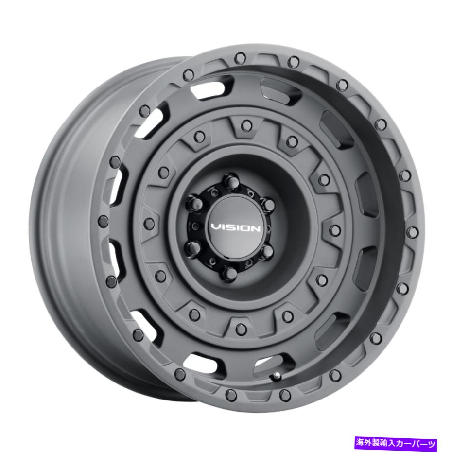 ホイール　４本セット 18x9.5ビジョン403戦術的なサテンブラックホイール6x120（-18mm）セット4 18x9.5 Vision 403 Tactical Satin Black Wheels 6x120 (-18mm) Set of 4【並行輸入品】