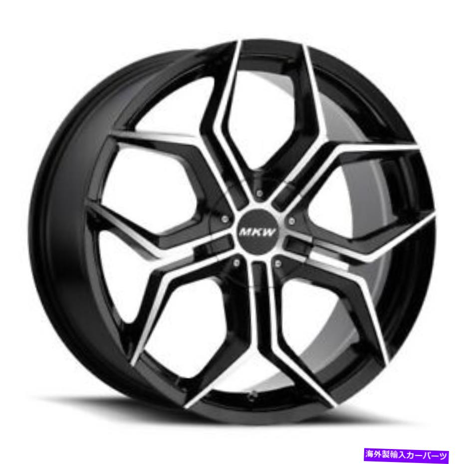 ホイール　４本セット 20x8.5 MKW M121グロスブラック機械加工ホイール5x110/5x115（35mm）セット4 20x8.5 MKW M121 Gloss Black Machined Wheels 5x110/5x115 (35mm) Set of 4【並行輸入品】