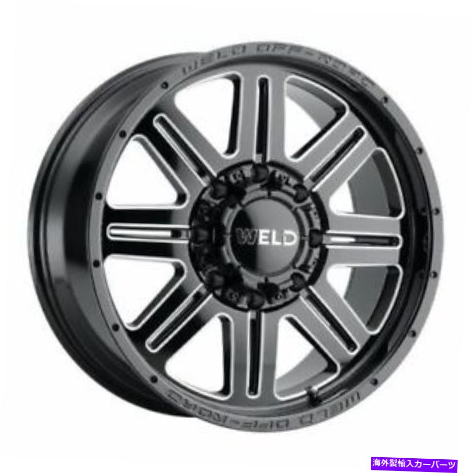 ホイール　４本セット 22x12溶接オフロードW143チャムブラックミリングホイール5x5/5x5.5（-44mm）セット4 22x12 WELD Off-Road W143 Chasm Black Milled Wheels 5x5/5x5.5 (-44mm) Set of 4【並行輸入品】