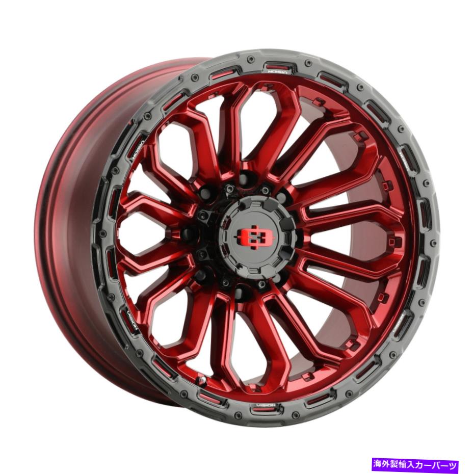 ホイール　４本セット 17x9ビジョン405 koruptサテンブラックホイール6x5.5（12mm）セット4のセット 17x9 Vision 405 Korupt Satin Black Wheels 6x5.5 (12mm) Set of 4【並行輸入品】｜Us Custom Parts Shop USDM