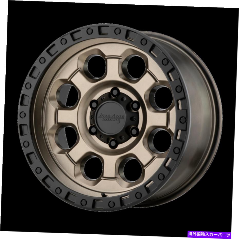 ホイール　４本セット 18x9アメリカンレーシングAR201マットブロンズブラックリップホイール5x5（0mm）セット4のセット 18x9 American Racing AR201 Matte Bronze Black Lip Wheels 5x5 (0mm) Set of 4【並行輸入品】｜Us Custom Parts Shop USDM