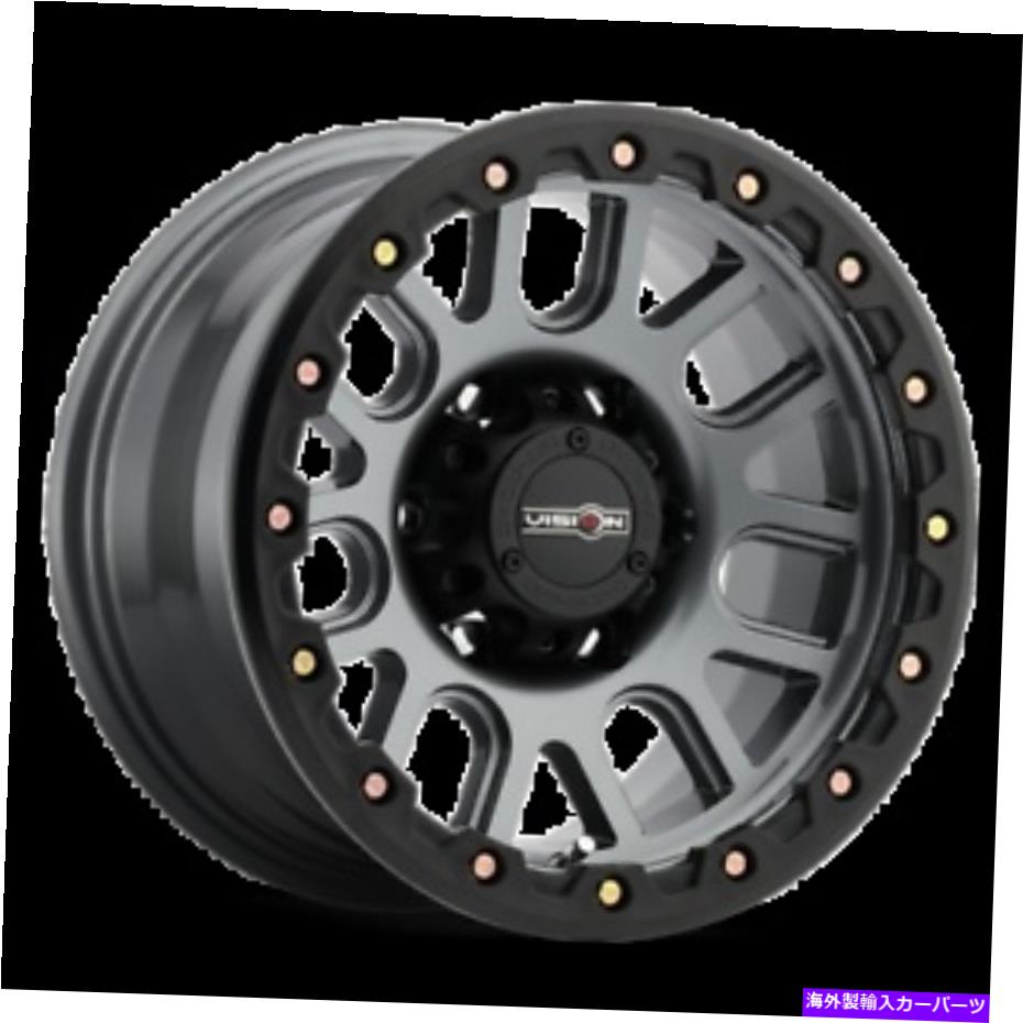 ホイール　４本セット 20x9ビジョンオフロード111ネメシスガンメタルホイール6x135（18mm）セット4 20x9 Vision Off-Road 111 Nemesis Gunmetal Wheels 6x135 (18mm) Set of 4【並行輸入品】
