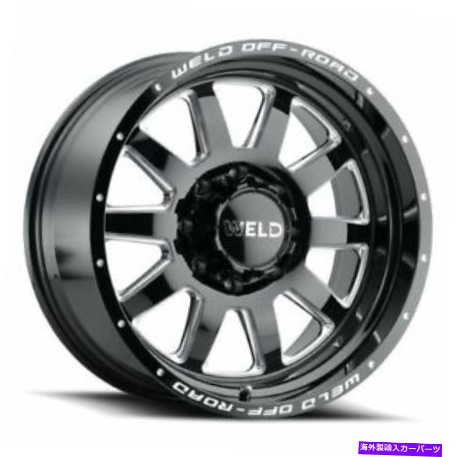 ホイール　４本セット 20x9溶接オフロードW102ステルスブラックミリングホイール6x135/6x5.5（13mm）セット4 20x9 WELD Off-Road W102 Stealth Black Milled Wheels 6x135/6x5.5 (13mm) Set of 4【並行輸入品】