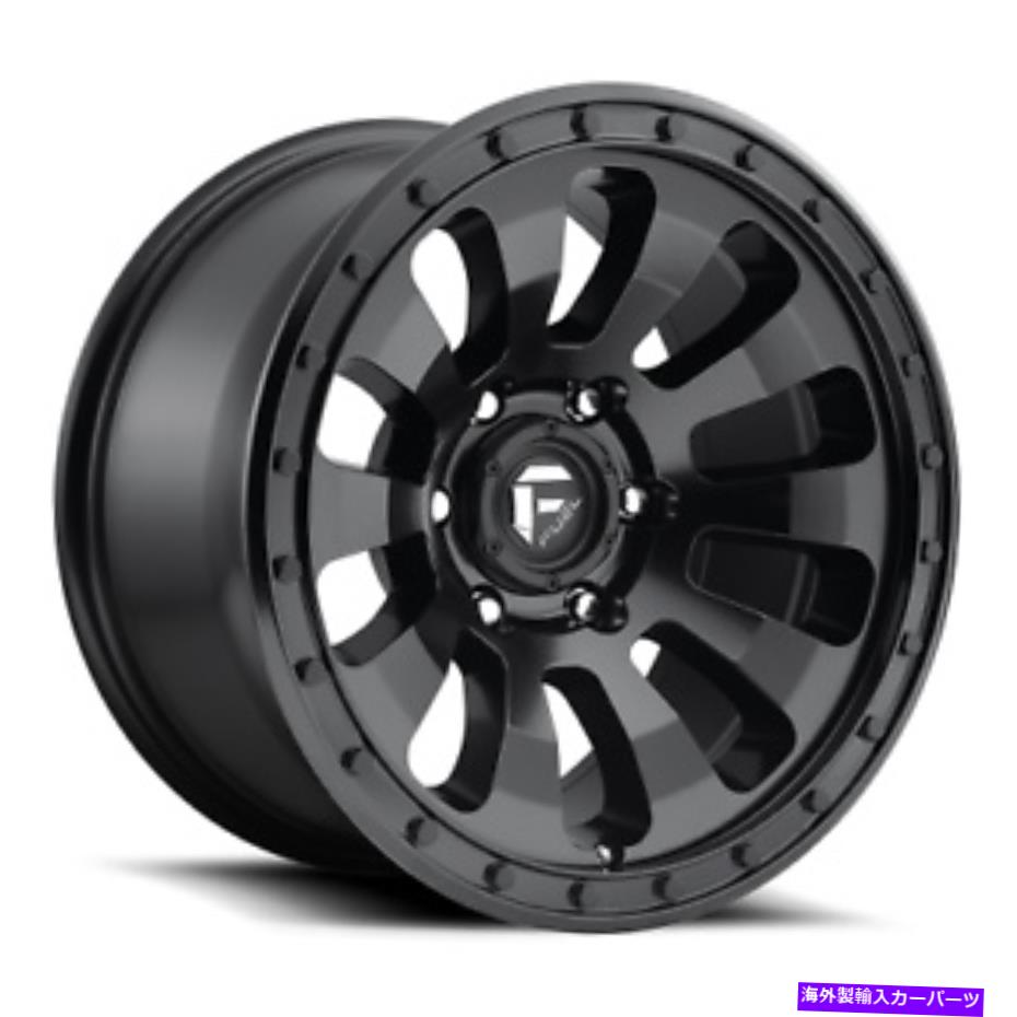 ホイール　４本セット 17x9 d630燃料戦術マットブラックホイール5x5（-12mm）セット4 17x9 D630 Fuel Tactic Matte Black Wheels 5x5 (-12mm) Set of 4【並行輸入品】