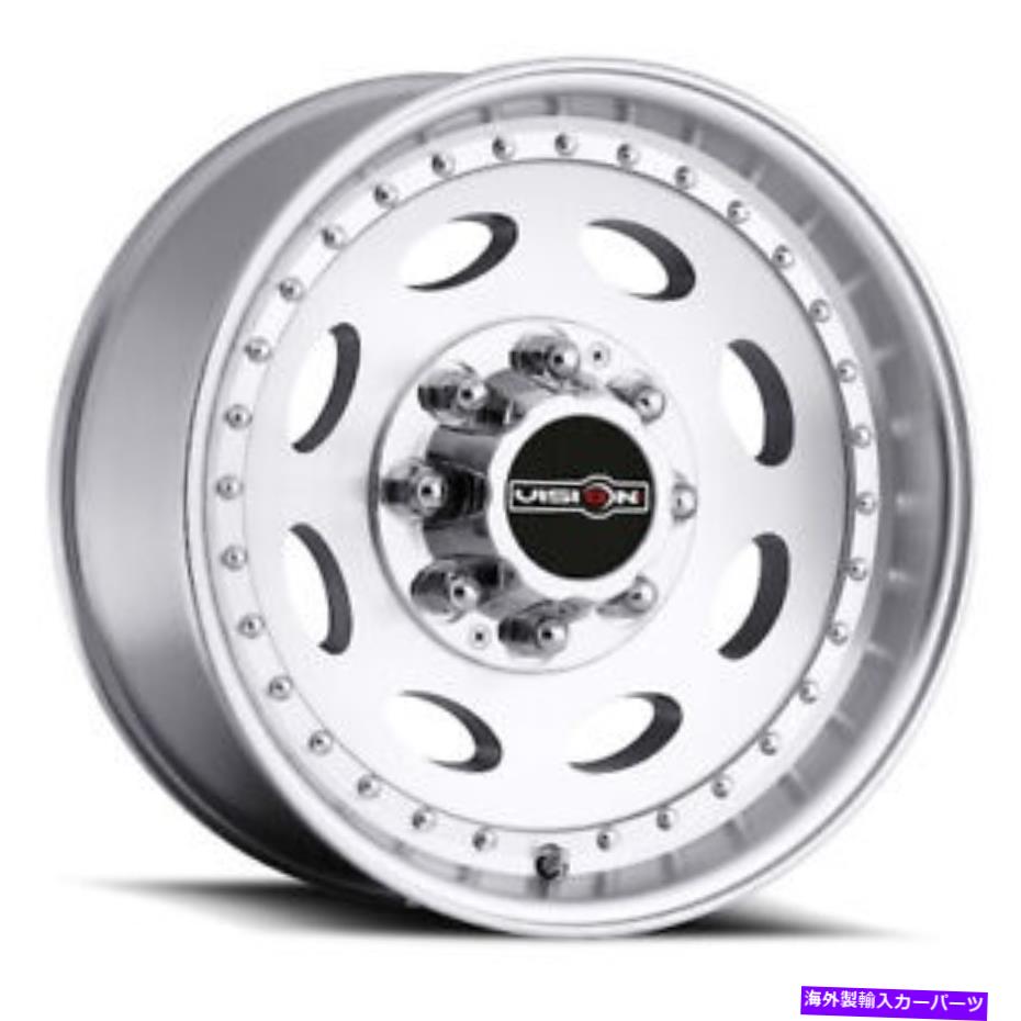 ホイール　４本セット 19.5x7.5 Vision HD 81ヘビーハーラー機械加工ホイール8x170（0mm）セット4 19.5x7.5 Vision HD 81 Heavy Hauler Machined Wheels 8x170 (0mm) Set of 4【並行輸入品】