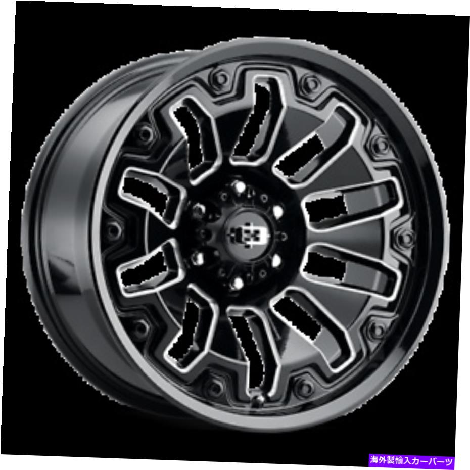 ホイール　４本セット 20x10ビジョン362アーマーグロスブラックミリングスポークホイール6x135（-25mm）セット4 20x10 Vision 362 Armor Gloss Black Milled Spoke Wheels 6x135 (-25mm) Set of 4【並行輸入品】 331,353円
