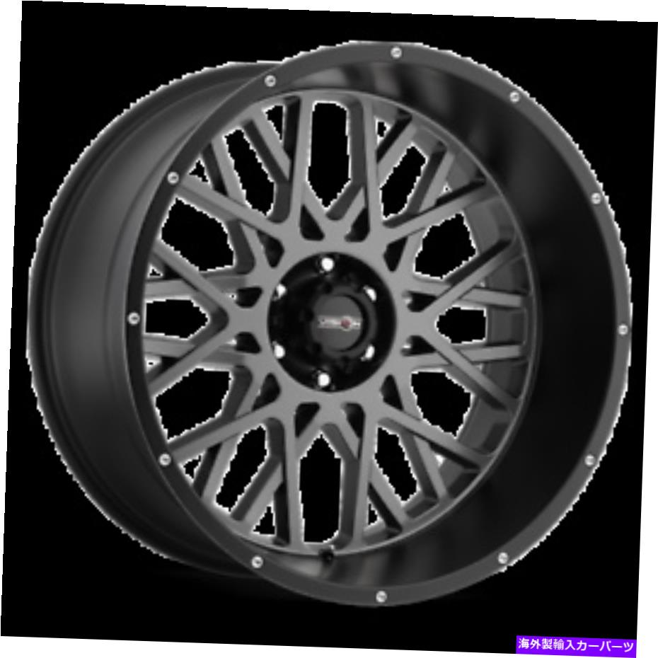 ホイール　４本セット 20x9ビジョンオフロード412ロッカー無音ホイール6x5.5（10mm）セット4 20x9 Vision Off-Road 412 Rocker Anthracite Wheels 6x5.5 (10mm) Set of 4【並行輸入品】