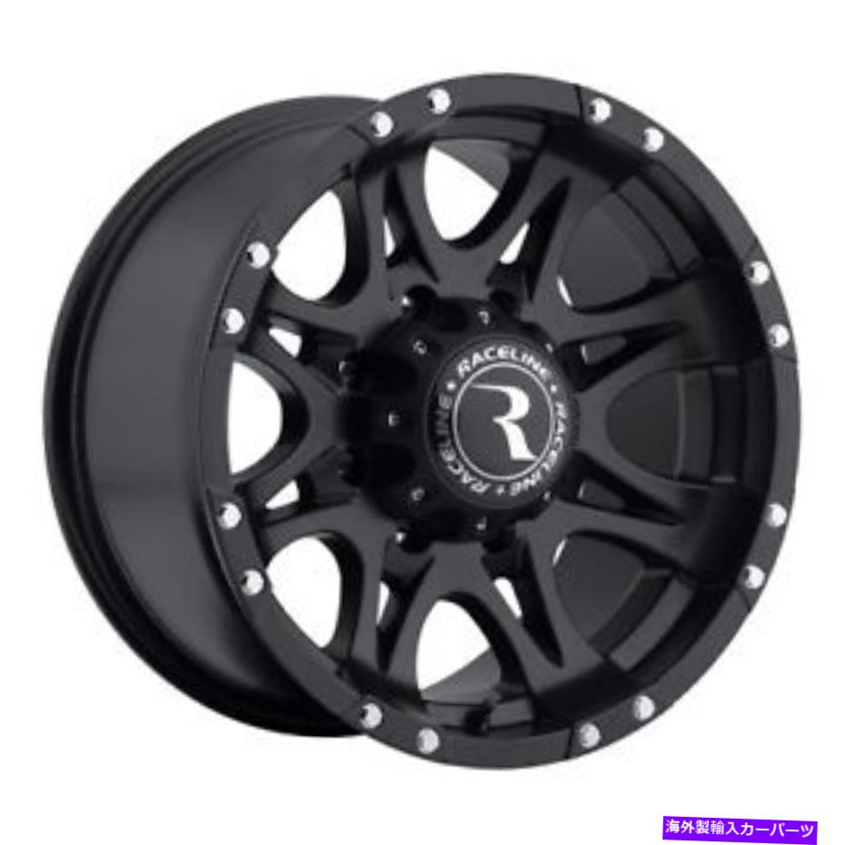 ホイール　４本セット 18x9レーシャライン981ラプターサテンブラックホイール8x170（+20mm）セット4 18x9 Raceline 981 Raptor Satin Black Wheels 8x170 (+20mm) Set of 4【並行輸入品】