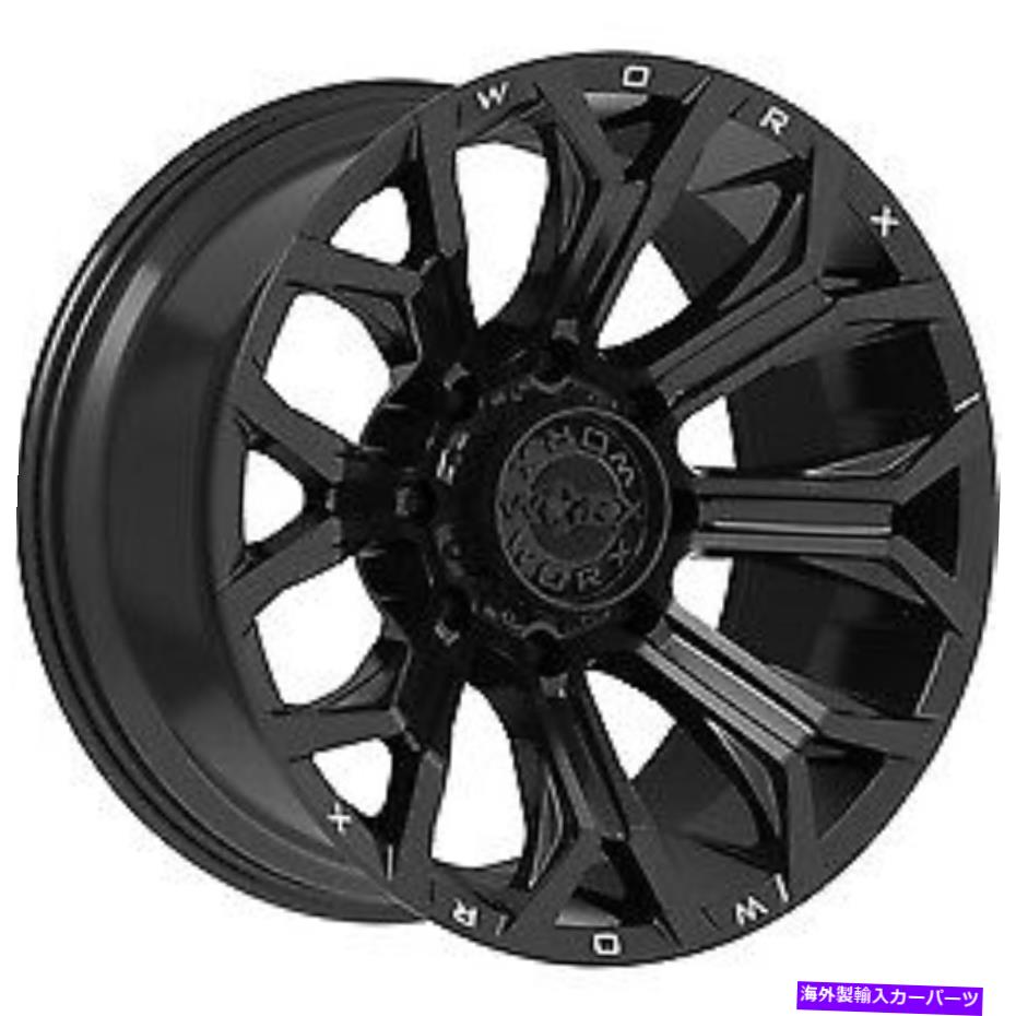 ホイール　４本セット 20x10 worx 821bグロスブラックw/ミリングリップロゴホイール8x180（-19mm）セット4 20x10 Worx 821B Gloss Black w/Milled Lip Logo Wheels 8x180 (-19mm) Set of 4【並行輸入品】
