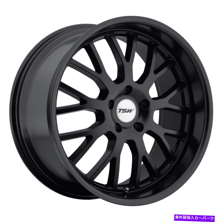 ホイール　４本セット 18x9.5 TSW Tremblant Matteブラックホイール5x120（20mm）セット4 18x9.5 TSW Tremblant Matte Black Wheels 5x120 (20mm) Set of 4【並行輸入品】