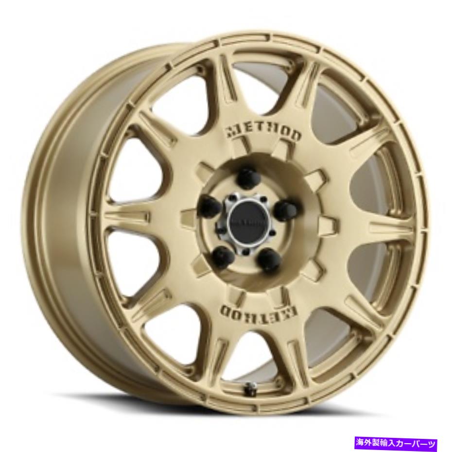 ホイール　４本セット 17x8メソッドMR502ラリーゴールドホイール5x4.5（38mm）セット4 17x8 Method MR502 RALLY Gold Wheel 5x4.5 (38mm) Set of 4【並行輸入品】｜Us Custom Parts Shop USDM