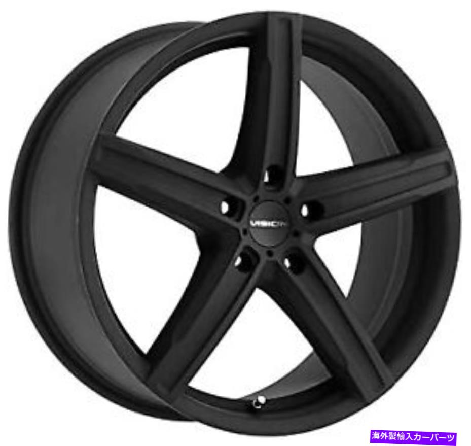 ホイール　４本セット 20x8.5ビジョン469ブーストサテンブラックホイール5x4.5（35mm）セット4 20x8.5 Vision 469 Boost Satin Black Wheels 5x4.5 (35mm) Set of 4【並行輸入品】