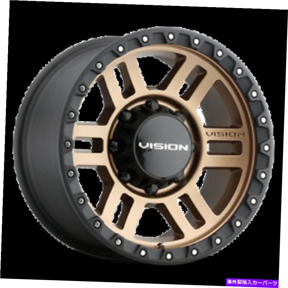 ホイール　４本セット 18x9ビジョン354マンクス2サテンブロンズホイール8x170（12mm）セット4 18x9 Vision 354 Manx 2 Satin Bronze Wheels 8x170 (12mm) Set of 4【並行輸入品】