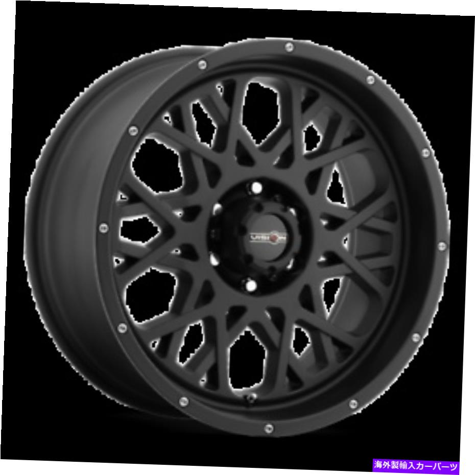 ホイール　４本セット 20x10ビジョン412ロッカーサテンブラックホイール6x135（-25mm）セット4 20x10 Vision 412 Rocker Satin Black Wheels 6x135 (-25mm) Set of 4【並行輸入品】