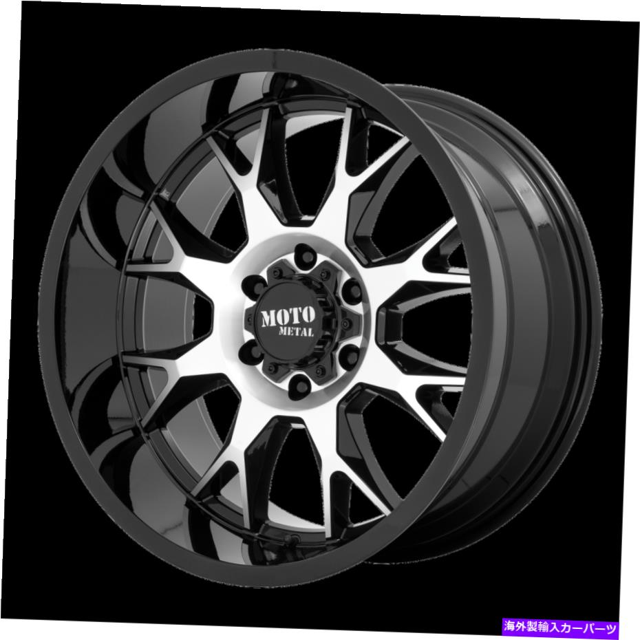 ホイール　４本セット 20x9 moto metal mo806グロスブラック機械加工ホイール6x135（0mm）4のセット 20x9 Moto Metal MO806 Gloss Black Machined Wheel 6x135 (0mm) Set of 4【並行輸入品】｜Us Custom Parts Shop USDM
