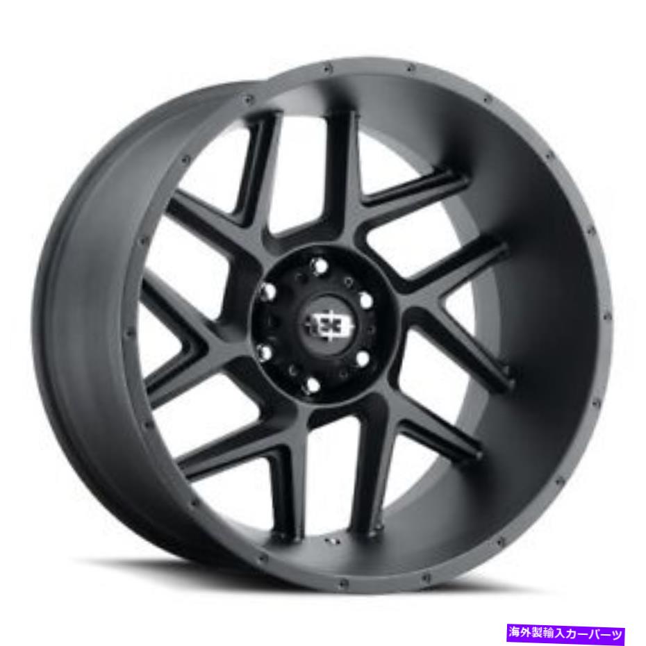 ホイール　４本セット 20x10ビジョンオフロード360スライバーサテンブラックホイール5x5.5（-25mm）セット4 20x10 Vision Off-Road 360 Sliver Satin Black Wheels 5x5.5 (-25mm) Set of 4【並行輸入品】