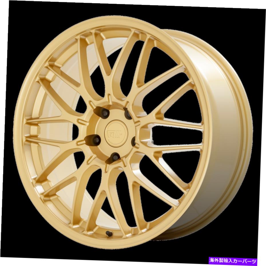 ホイール　４本セット 19x9.5 motegi mr153 cm10ラリーゴールドホイール5x100（40mm）セット4 19x9.5 Motegi MR153 CM10 Rally Gold Wheel 5X100 (40mm) Set of 4【並行輸入品】