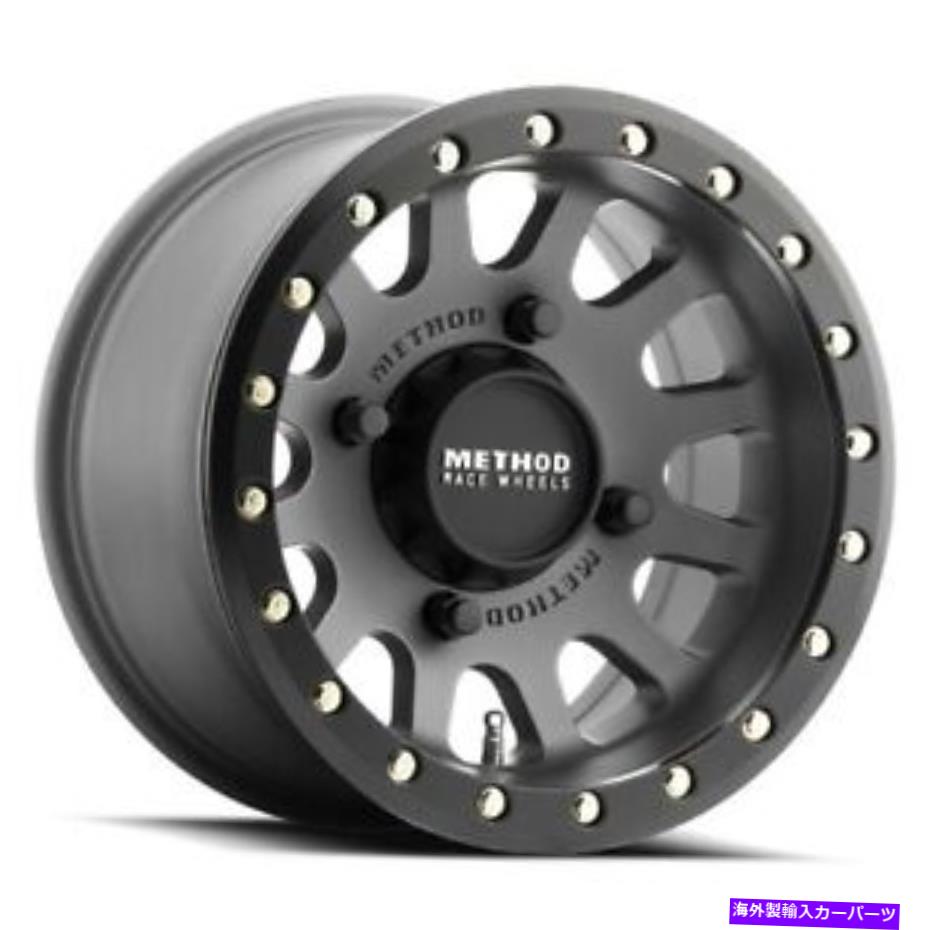 ホイール　４本セット 15x7メソッドMR401 UTVビードロックチタンホイール4x156（38mm）セット4 15x7 Method MR401 UTV Beadlock Titanium Wheel 4x156 (38mm) Set of 4【並行輸入品】