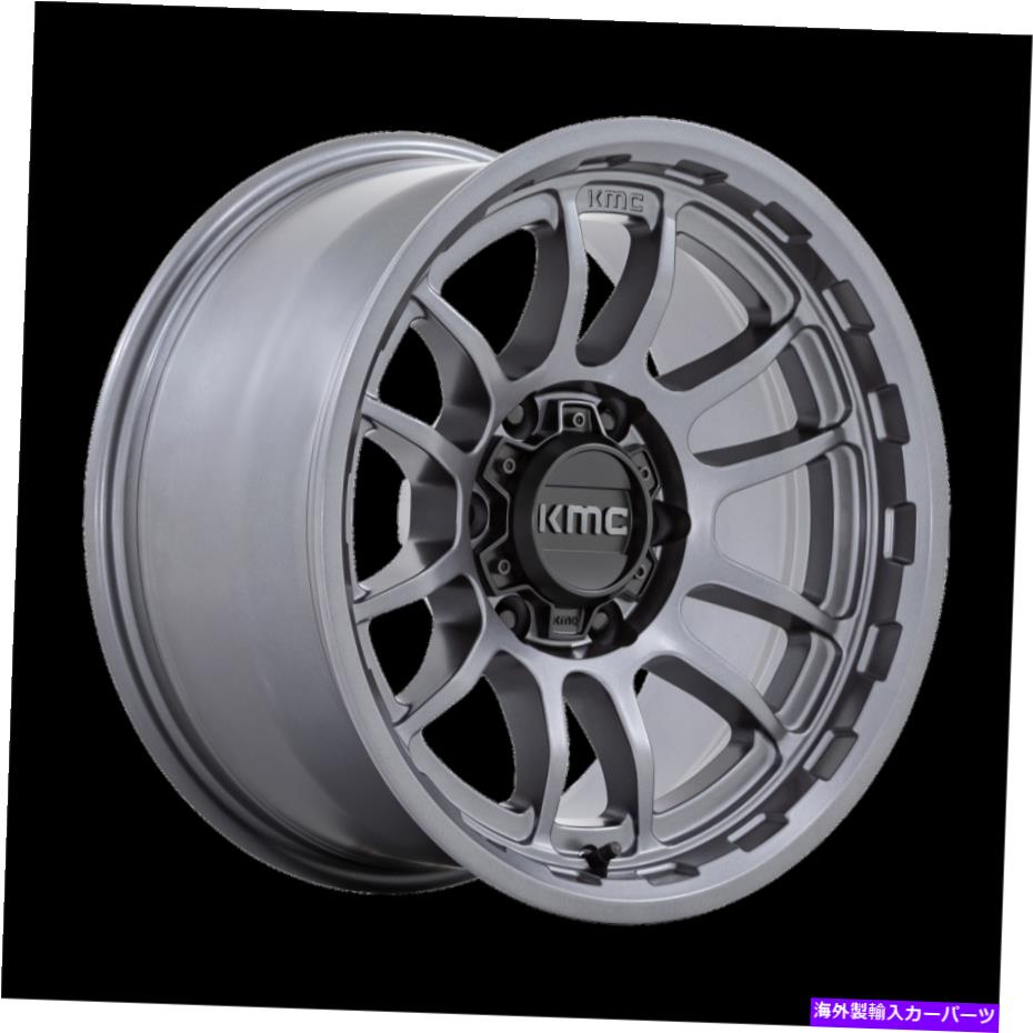 ホイール　４本セット 17x8.5 KMC KM727 WRATH MATTE ANTRACITE WHEELS 6x5.5（-10mm）セット4 17x8.5 KMC KM727 Wrath Matte Anthracite Wheels 6x5.5 (-10mm) Set of 4【並行輸入品】