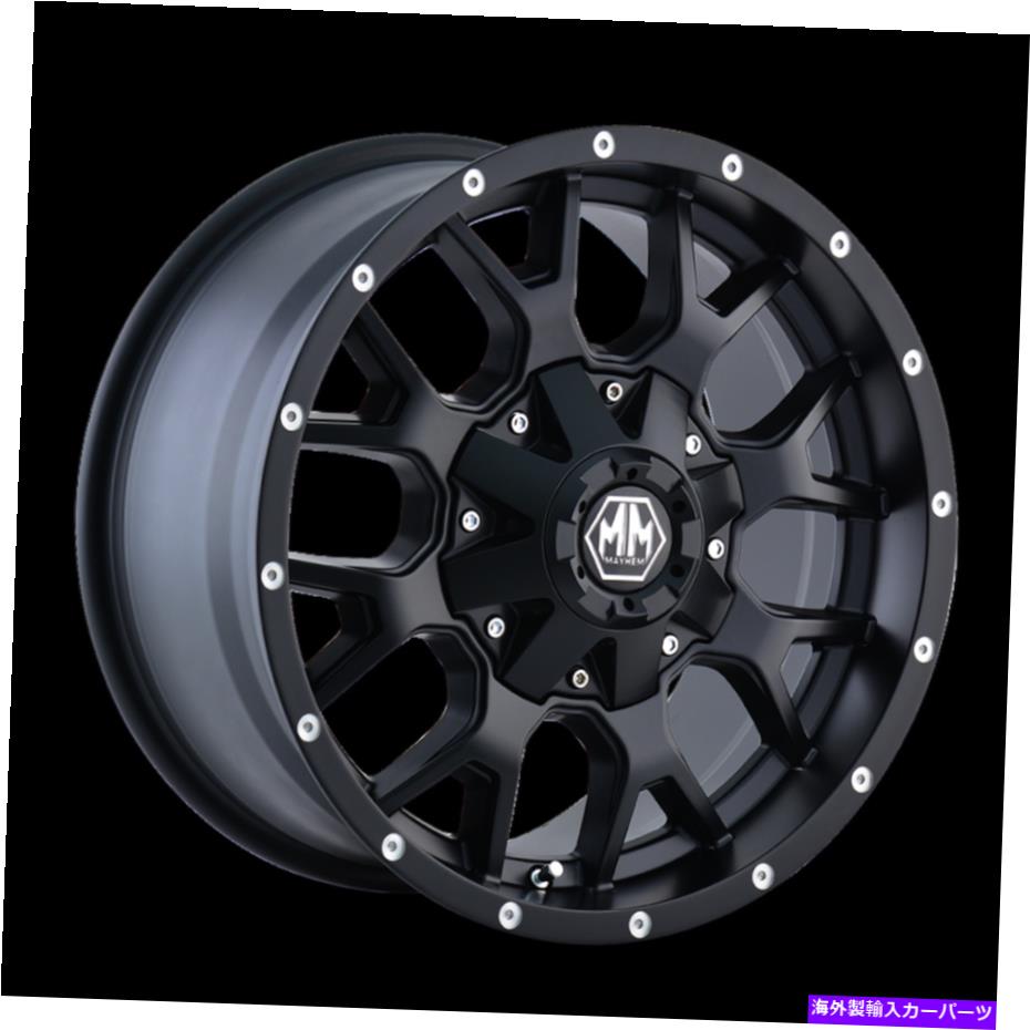 ホイール　４本セット 20x9 Mayhem Warrior Matteブラックホイール8x180（0mm）4のセット 20x9 MAYHEM Warrior Matte Black Wheels 8x180 (0mm) Set of 4【並行輸入品】｜Us Custom Parts Shop USDM