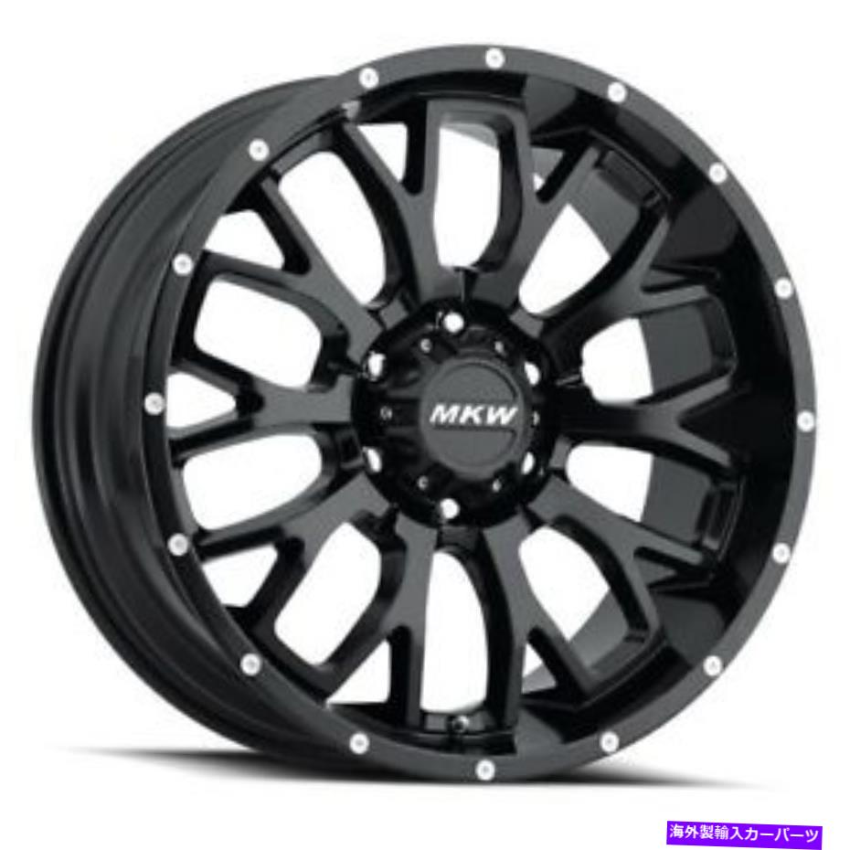 ホイール　４本セット 20x9 mkwオフロードM95サテンブラックホイール5x5（10mm）セット4のセット 20x9 MKW Offroad M95 Satin Black Wheels 5x5 (10mm) Set of 4【並行輸入品】｜Us Custom Parts Shop USDM