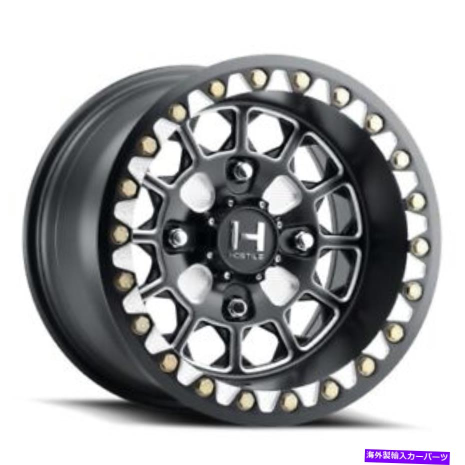 ホイール　４本セット 15x10 Hostile UTV H325 Pismo Black Milled BeadLock Wheels 4x137（0mm）セット4 15x10 Hostile UTV H325 Pismo Black Milled BEADLOCK Wheels 4x137 (0mm) Set of 4【並行輸入品】