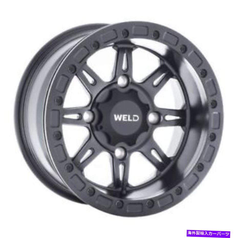 ホイール　４本セット 15x10溶接UTV U510シャイアンサテンブラックホイール4x136（5+5）セット4 15x10 WELD UTV U510 Cheyenne Satin Black Wheels 4x136 (5+5) Set of 4【並行輸入品】