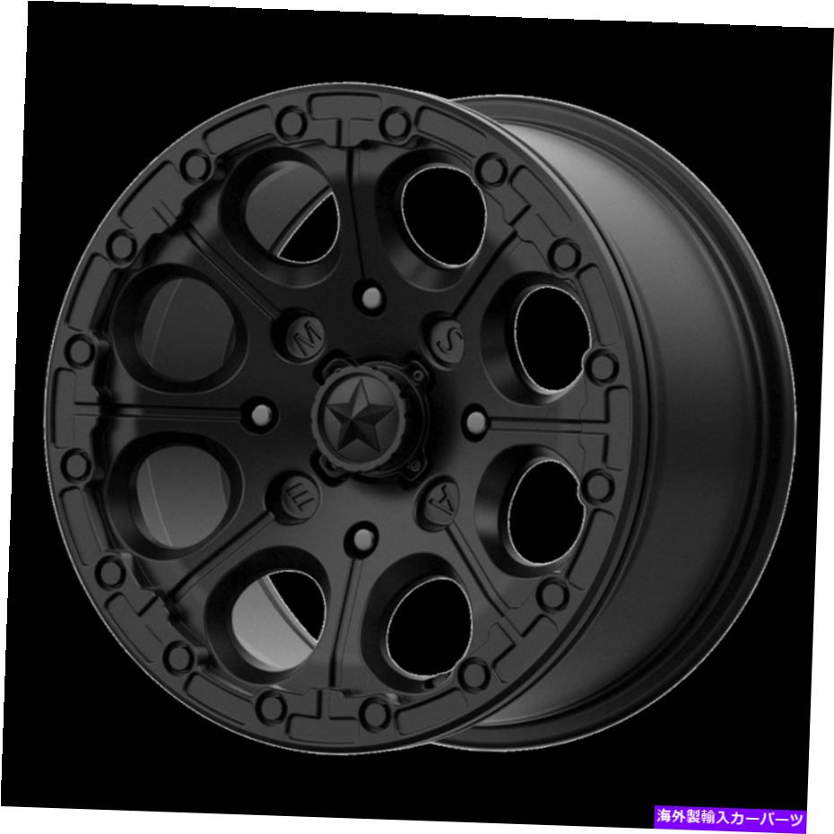 ホイール　４本セット 14x7 MSAオフロードM44キャノンUTVビードロックサテンブラックホイール4x156（10mm）セット4 14x7 MSA Offroad M44 Cannon UTV Beadlock Satin Black Wheel 4x156 (10mm) Set of 4【並行輸入品】
