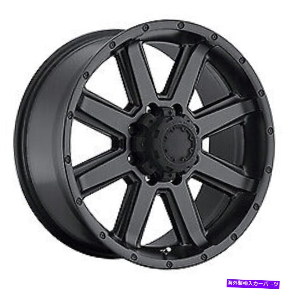 ホイール　４本セット 18x8.5ウルトラ195SBクラッシャーサテンブラックホイール8x170（12mm）セット4 18x8.5 Ultra 195SB Crusher Satin Black Wheels 8x170 (12mm) Set of 4【並行輸入品】