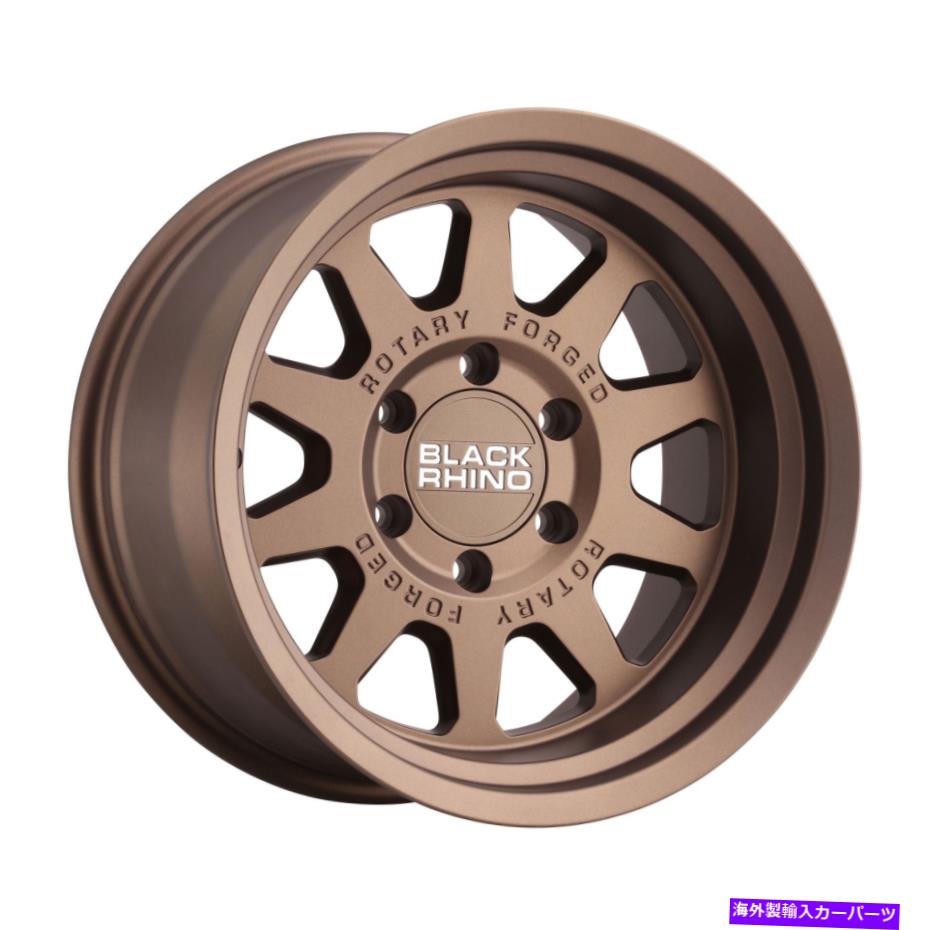 ホイール　４本セット 17x9.5ブラックサイスタジアムブロンズホイール6x5.5（-18mm）セット4 17x9.5 Black Rhino Stadium Bronze Wheels 6x5.5 (-18mm) Set of 4【並行輸入品】