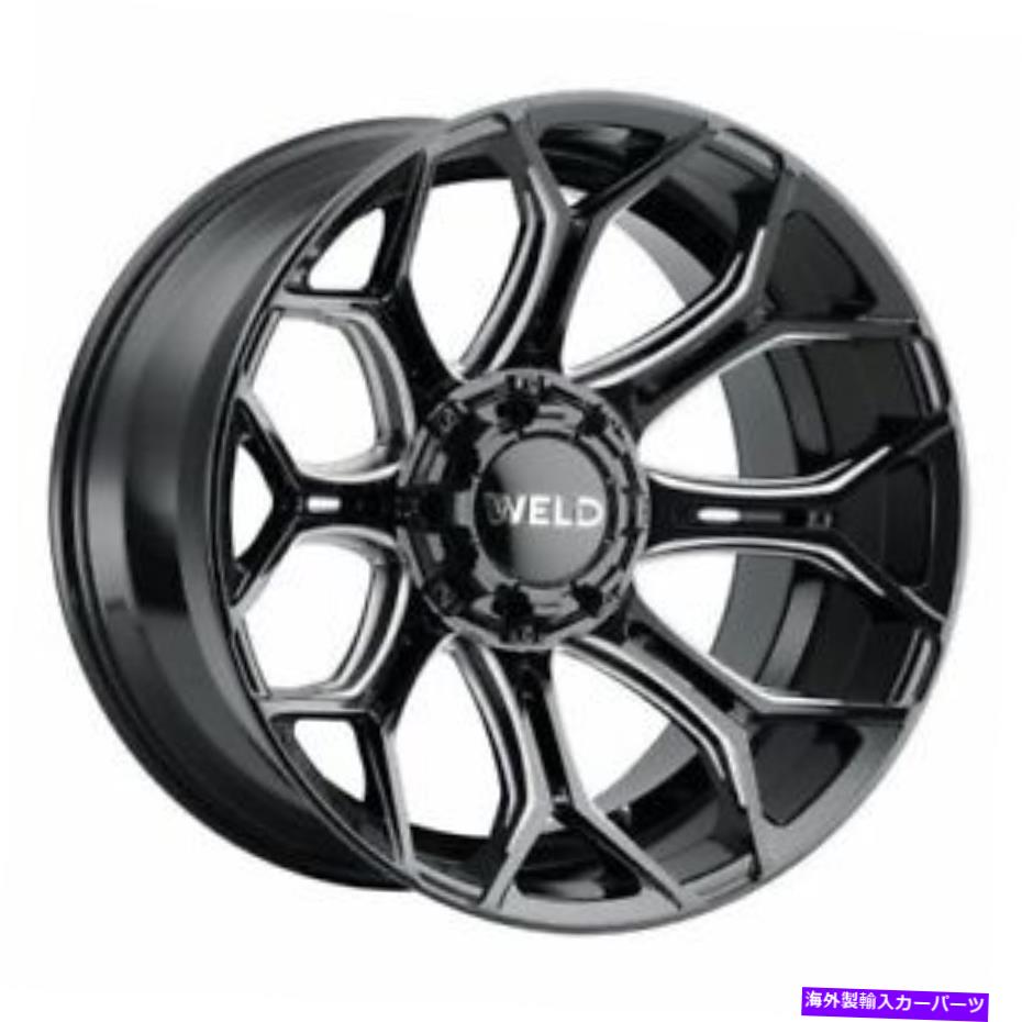 ホイール　４本セット 22x12溶接オフロードW111グラデントブラックミルホイール5x5.5/5x150（-44mm）セット4 22x12 WELD Off-Road W111 Gradient Black Mill Wheels 5x5.5/5x150 (-44mm) Set of 4【並行輸入品】
