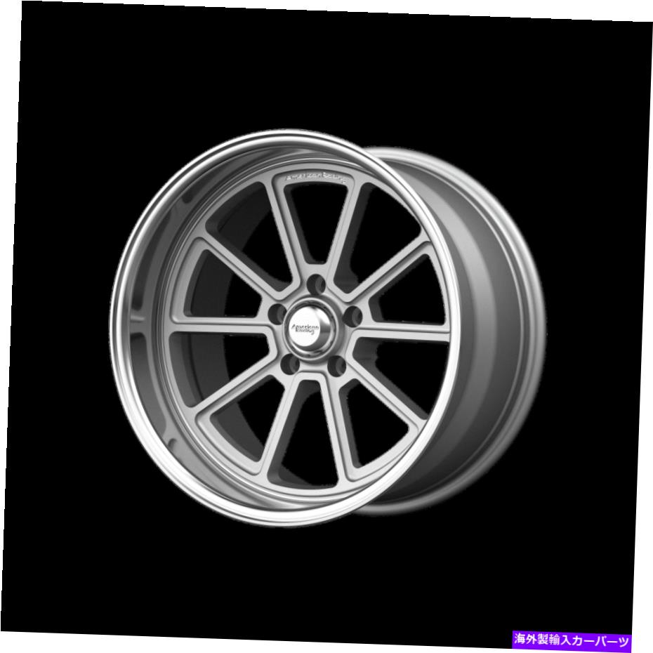 ホイール 4本セット 18x10アメリカンレーシングVN510ビンテージシルバーホイール5x5(12mm)セット4のセット 18x10 American Racing VN510 Vintage Silver Wheels 5x5 (12mm) Set of 4【並行輸入品】