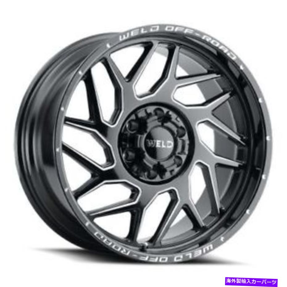 ホイール 4本セット 20x9溶接オフロードW117フリクラムブラックミルホイール6x4.5/6x120(20mm)セット4 20x9 WELD Off-Road W117 Fulcrum Black Milled Wheels 6x4.5/6x120 (20mm) Set of 4【並行輸入品】|Us Custom Parts Shop USDM