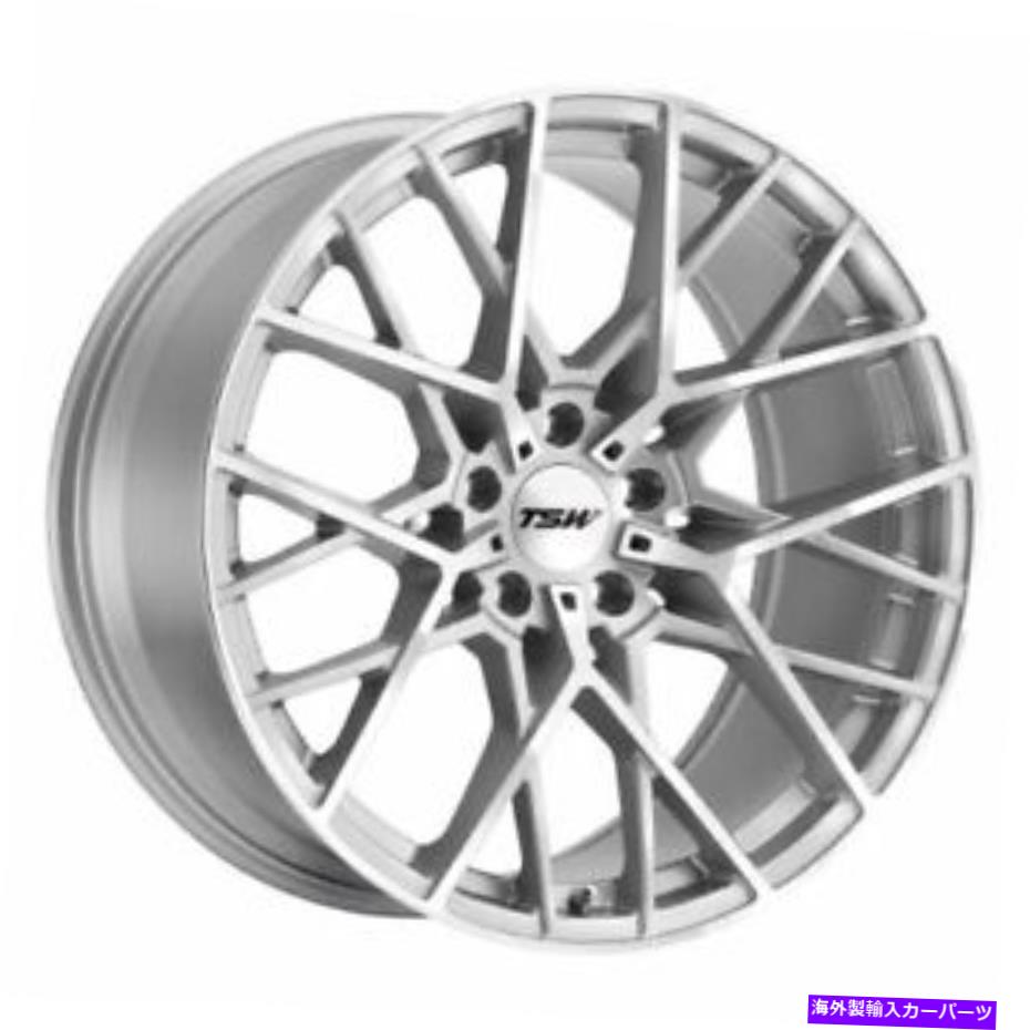 ホイール　４本セット 19x8.5 TSWセブリングシルバーW/ミラーカットフェイスホイール5x108（42mm）セット4のセット 19x8.5 TSW Sebring Silver W/Mirror Cut Face Wheels 5x108 (42mm) Set of 4【並行輸入品】