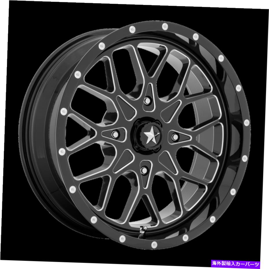 ホイール　４本セット 18x7 MSAオフロードホイールM45グロスブラックミリングホイール4x156（0mm）4のセット 18x7 MSA Offroad Wheels M45 Gloss Black Milled Wheel 4x156 (0mm) Set of 4【並行輸入品】｜Us Custom Parts Shop USDM