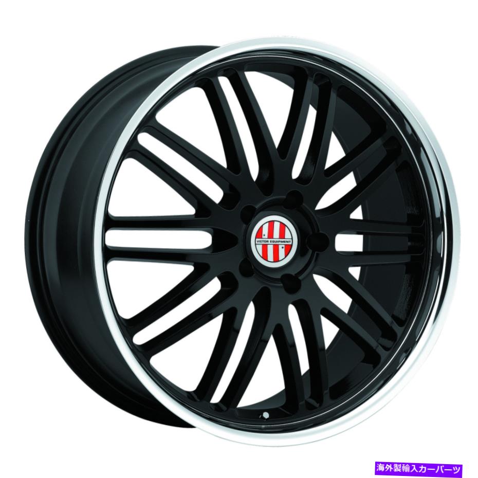 ホイール 4本セット 19x11ビクター機器レマンズブラックw/ミラーリップホイール5x130(36mm)セット4 19x11 Victor Equipment Lemans Black W/Mirror Lip Wheels 5x130 (36mm) Set of 4【並行輸入品】|Us Custom Parts Shop USDM