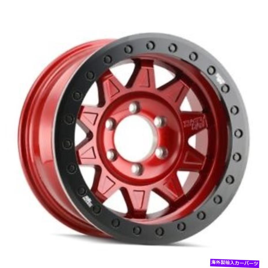 ホイール　４本セット 17x9ダーティライフロードキルレースキャンディレッドビードロックホイール5x5（-14mm）セット4のセット 17x9 DIRTY LIFE Roadkill Race Candy Red BEADLOCK Wheels 5x5 (-14mm) Set of 4【並行輸入品】