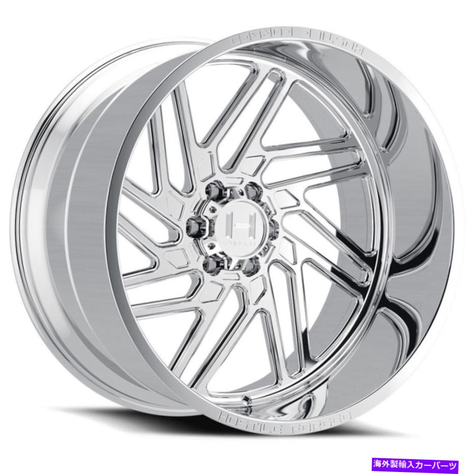 ホイール　４本セット 22x12敵対的なHF116ジグソーパリポリッシュ方向ホイール6x5.5（-44mm）セット4 22x12 Hostile HF116 Jigsaw Polish DIRECTIONAL Wheels 6x5.5 (-44mm) Set of 4【並行輸入品】