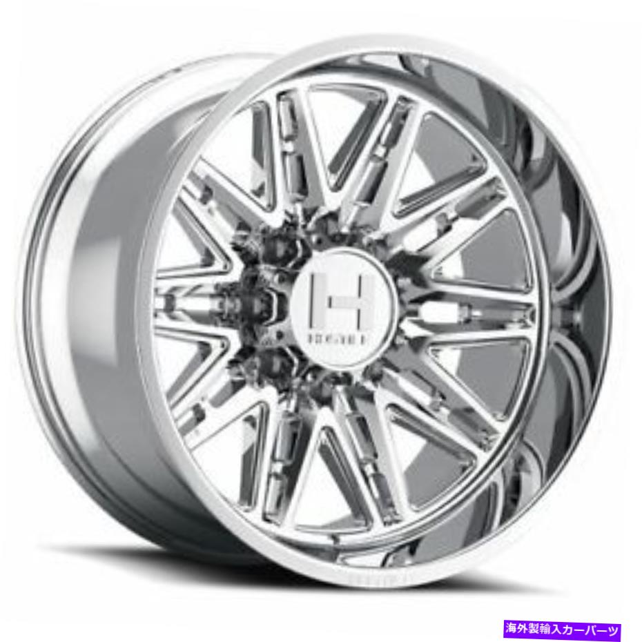 ホイール　４本セット 22x12敵対的なH126マニアックアーマーメッキ（Chrome）ホイール8x180（-44mm）セット4 22x12 Hostile H126 Maniac Armor Plated (Chrome) Wheels 8x180 (-44mm) Set of 4【並行輸入品】