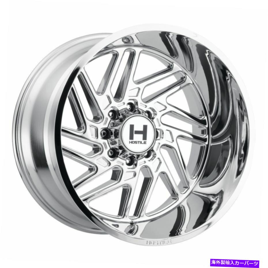 ホイール　４本セット 20x9敵対的なH116ジグソーアーマーメッキ（クロム）ホイール8x180（12mm）セット4 20x9 Hostile H116 Jigsaw Armor Plated (Chrome) Wheels 8x180 (12mm) Set of 4【並行輸入品】