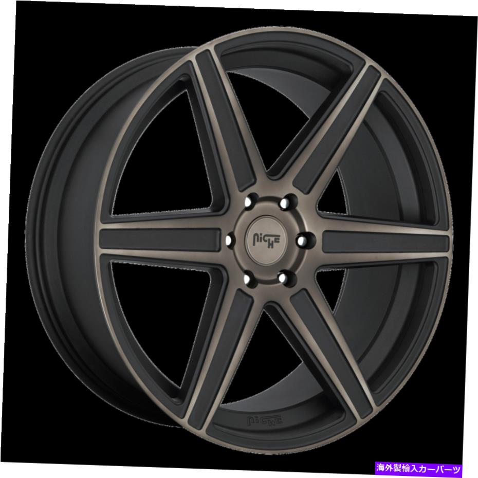 ホイール 4本セット 20x10.5ニッチM236カリーナ機械加工ダブルダークチントホイール5x112(40mm)セット4 20x10.5 Niche M236 Carina Machined Double Dark Tint Wheel 5x112 (40mm) Set of 4【並行輸入品】