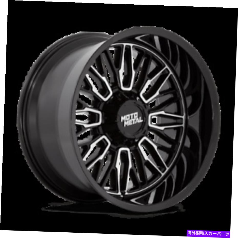 ホイール　４本セット 22x10 Moto Metal Mo809 Stinger Black Mach Wheels 6x135/6x5.5（-18mm）セット4 22x10 Moto Metal MO809 Stinger Black Mach Wheels 6x135/6x5.5 (-18mm) Set of 4【並行輸入品】