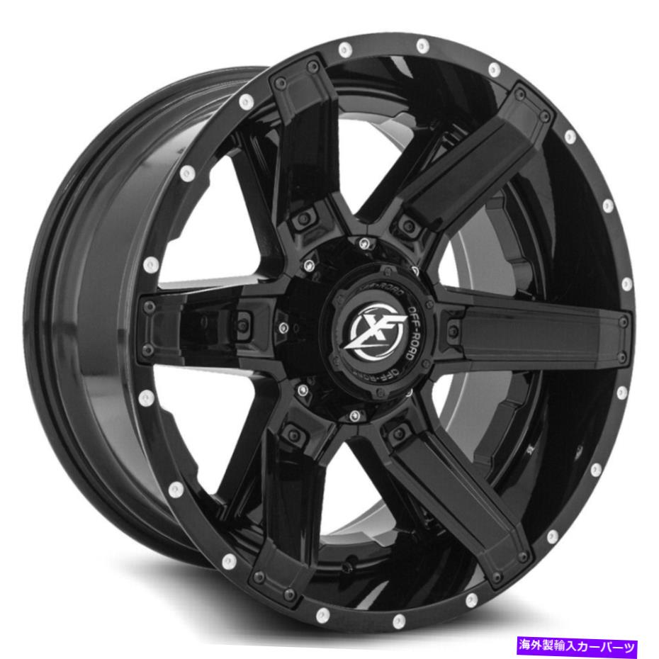 ホイール　４本セット 22x12 XFオフロードXF-214グロスブラックホイール5x5.5/5x150（-44mm）セット4 22x12 XF Off-Road XF-214 Gloss Black Wheels 5x5.5/5x150 (-44mm) Set of 4【並行輸入品】｜Us Custom Parts Shop USDM