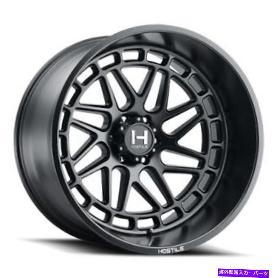 ホイール　４本セット 22x12敵対的なH122 Reaper Asphalt（Matte Black）ホイール6x135（-44mm）セット4 22x12 Hostile H122 Reaper Asphalt (Matte Black) Wheels 6x135 (-44mm) Set of 4【並行輸入品】