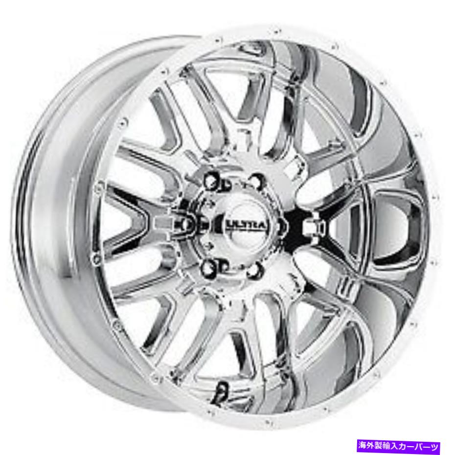 ホイール　４本セット 20x10ウルトラ203Cハンタークロムメッキホイール6x5.5（-25mm）セット4 20x10 Ultra 203C Hunter Chrome Plated Wheels 6x5.5 (-25mm) Set of 4【並行輸入品】