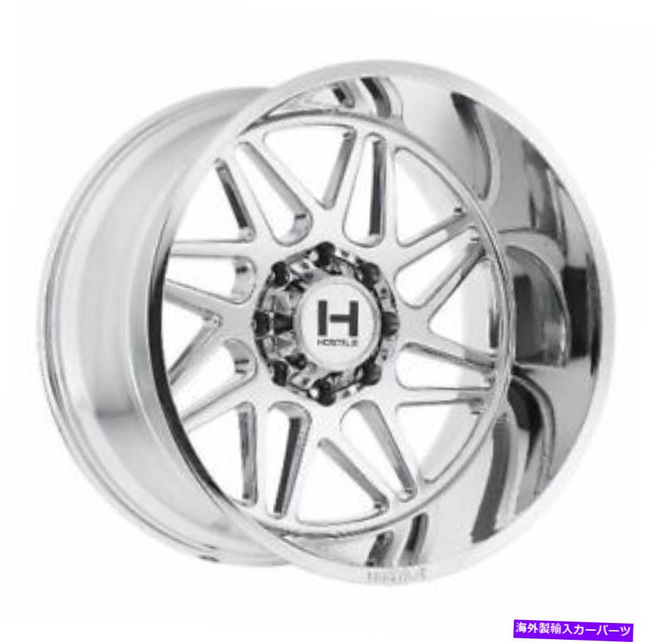 ホイール　４本セット 20x12敵対的なH108スプロケットアーマーメッキ（クロム）ホイール8x180（-44mm）セット4 20x12 Hostile H108 Sprocket Armor Plated (Chrome) Wheels 8x180 (-44mm) Set of 4【並行輸入品】｜Us Custom Parts Shop USDM